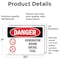 Signmission Generator Room Diesel Fuel, 10 in W x Rectangle, Vinyl Decal OS-2PACK-DS-D-710-L-2207 - alternate 4